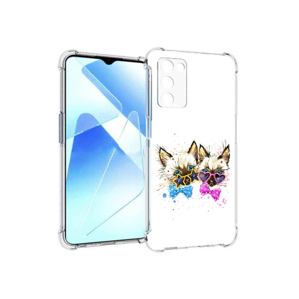 

Чехол MyPads Tocco для Infinix Zero X Pro милые котята, Прозрачный, Tocco