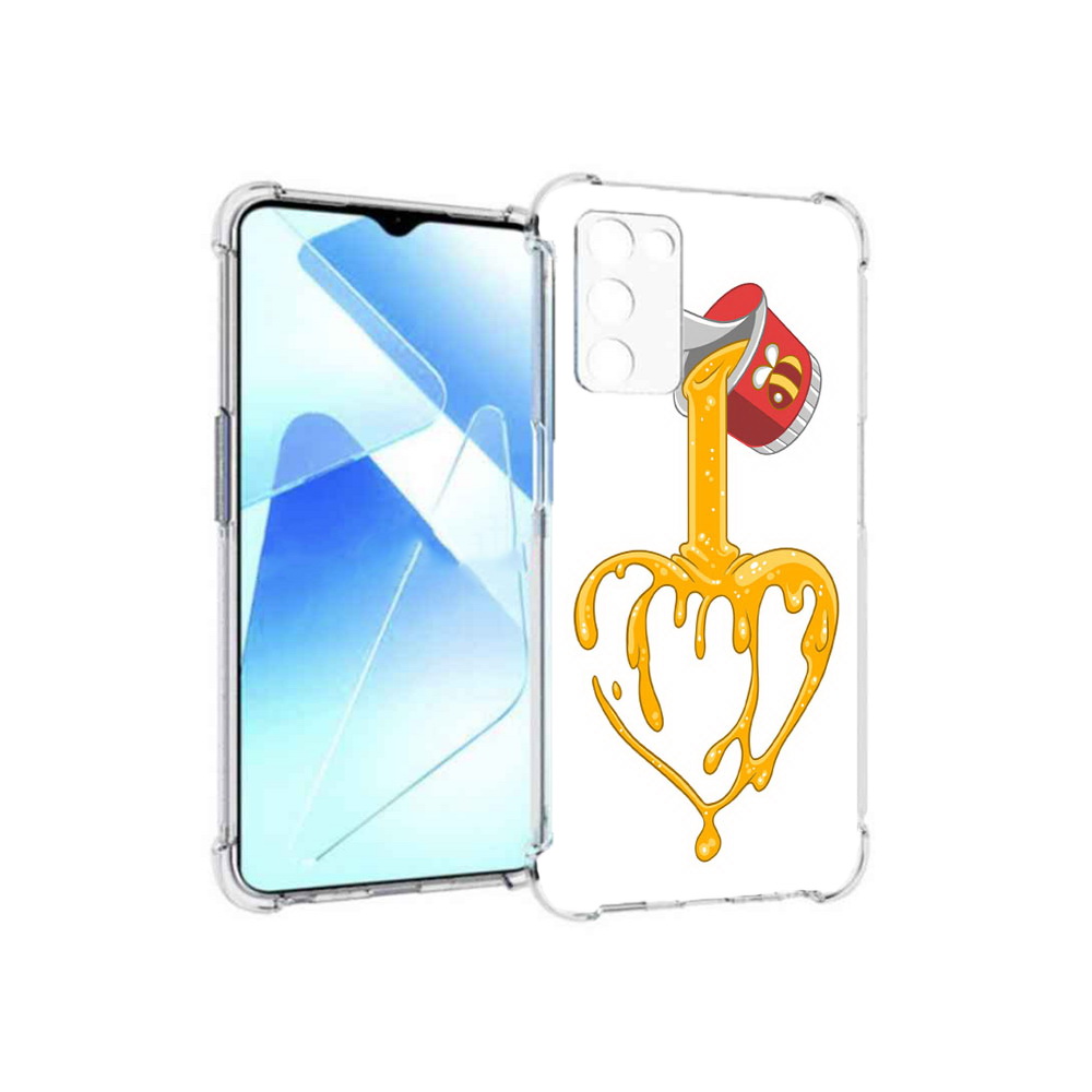 

Чехол MyPads Tocco для Infinix Zero X Pro медовое сердце, Прозрачный, Tocco
