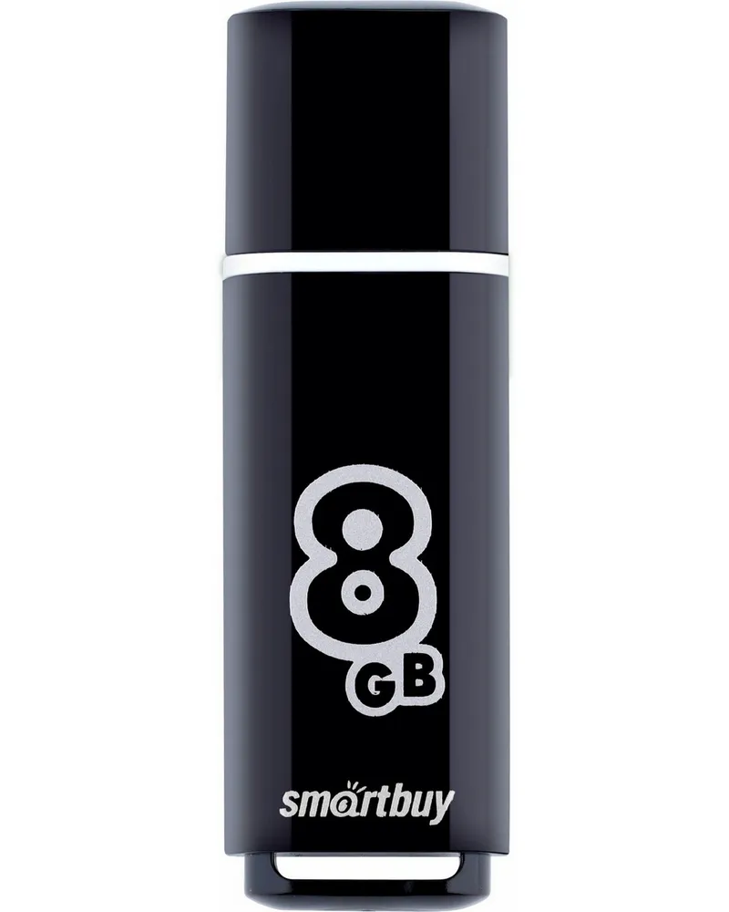 

Флешка Smartbuy Glossy 8 ГБ черный (SB8GBGS-K), Glossy