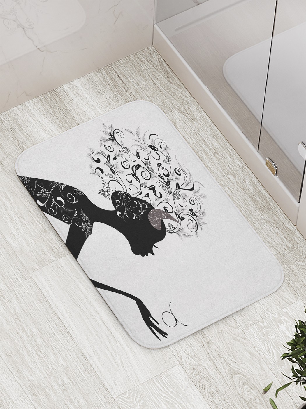 

Коврик противоскользящий для ванной, сауны, бассейна, 77х52 см bath_61043 JoyArty