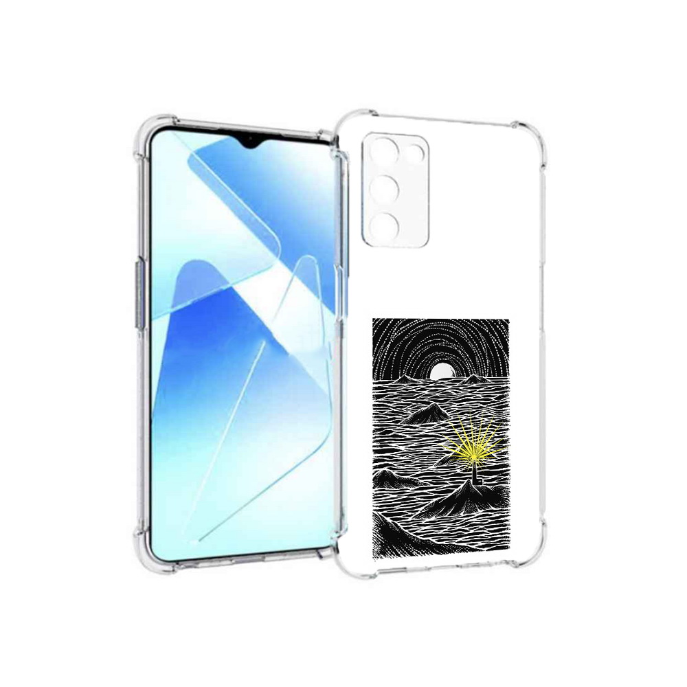 

Чехол MyPads Tocco для Infinix Zero X Pro маяк в черно белом море, Прозрачный, Tocco