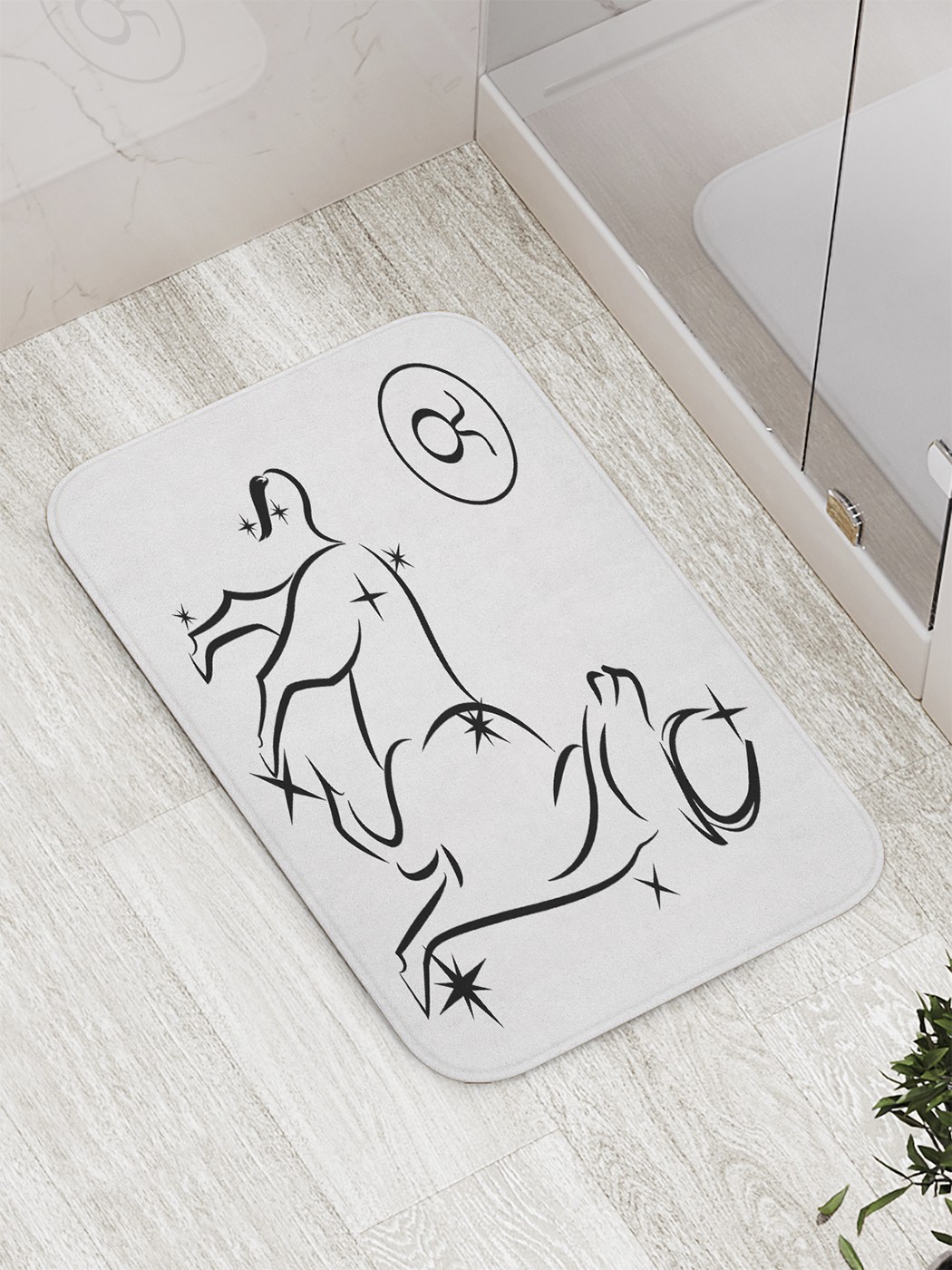 

Коврик противоскользящий для ванной, сауны, бассейна, 77х52 см bath_61041 JoyArty