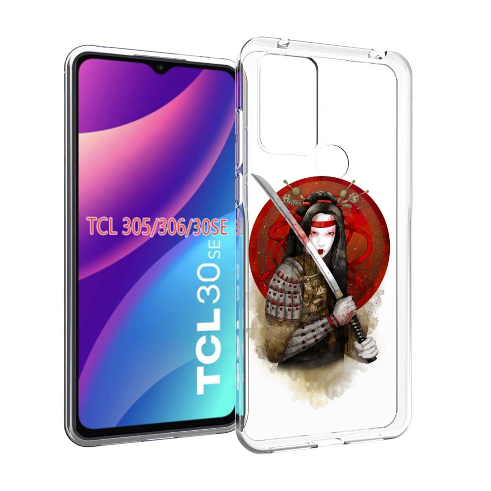 

Чехол MyPads рисованная девушка с катаной для TCL 30SE/305/306/30E, Tocco