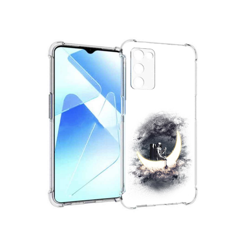 

Чехол MyPads Tocco для Infinix Zero X Pro лунный путешественник, Прозрачный, Tocco