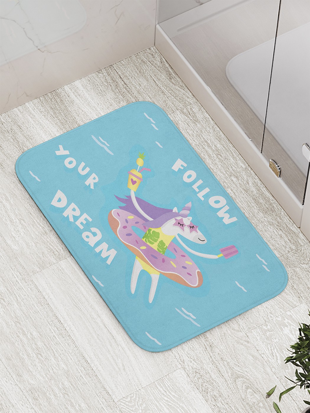 

Коврик противоскользящий для ванной, сауны, бассейна, 77х52 см bath_60930 JoyArty