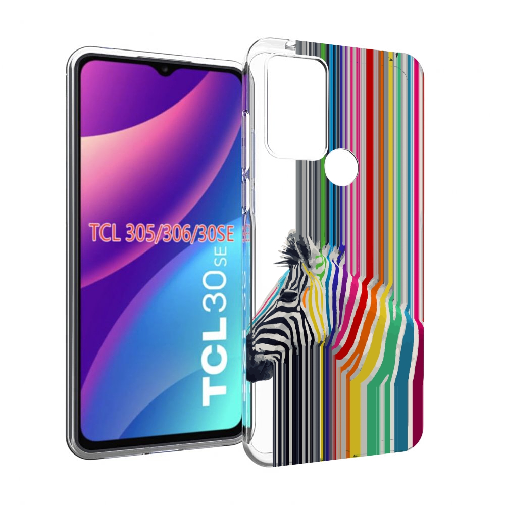 

Чехол MyPads радужная зебра для TCL 30SE/305/306/30E, Tocco