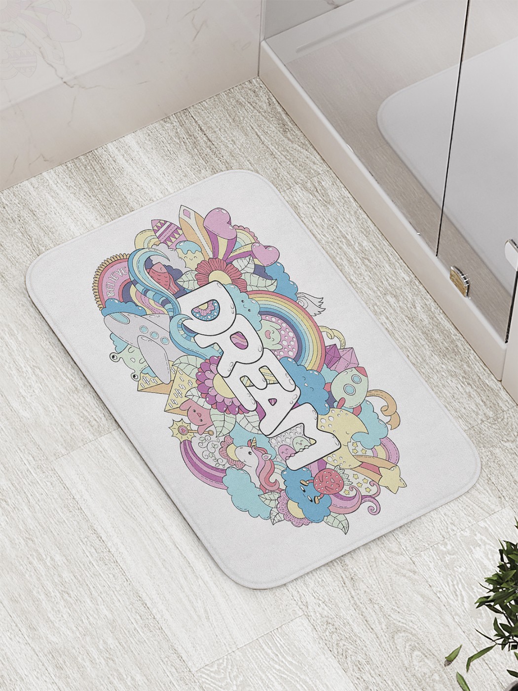 

Коврик противоскользящий для ванной, сауны, бассейна, 77х52 см bath_60921 JoyArty