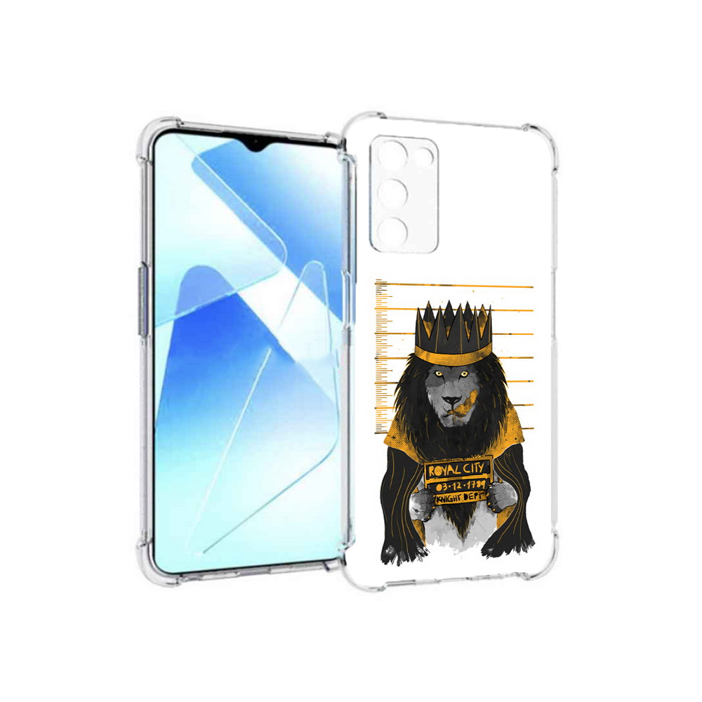 

Чехол MyPads Tocco для Infinix Zero X Pro лев в законе, Прозрачный, Tocco