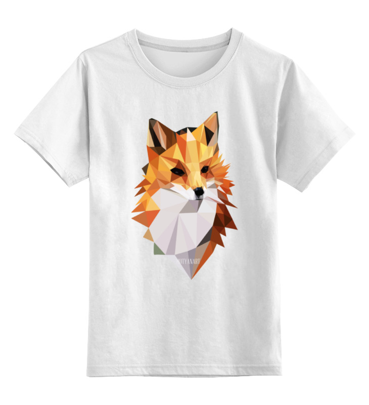 

Детская футболка классическая Printio Poly fox, р. 152, Белый, 0000000707888