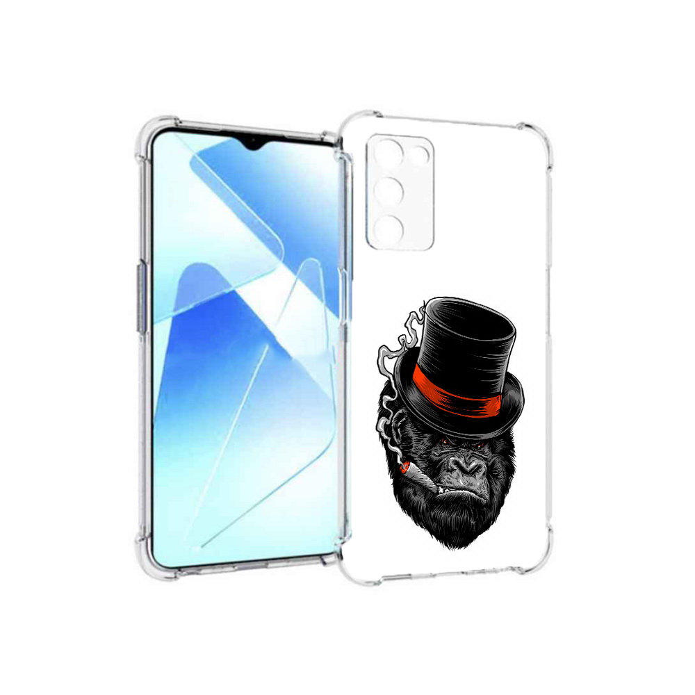 

Чехол MyPads Tocco для Infinix Zero X Pro дизайнерская горилла, Прозрачный, Tocco
