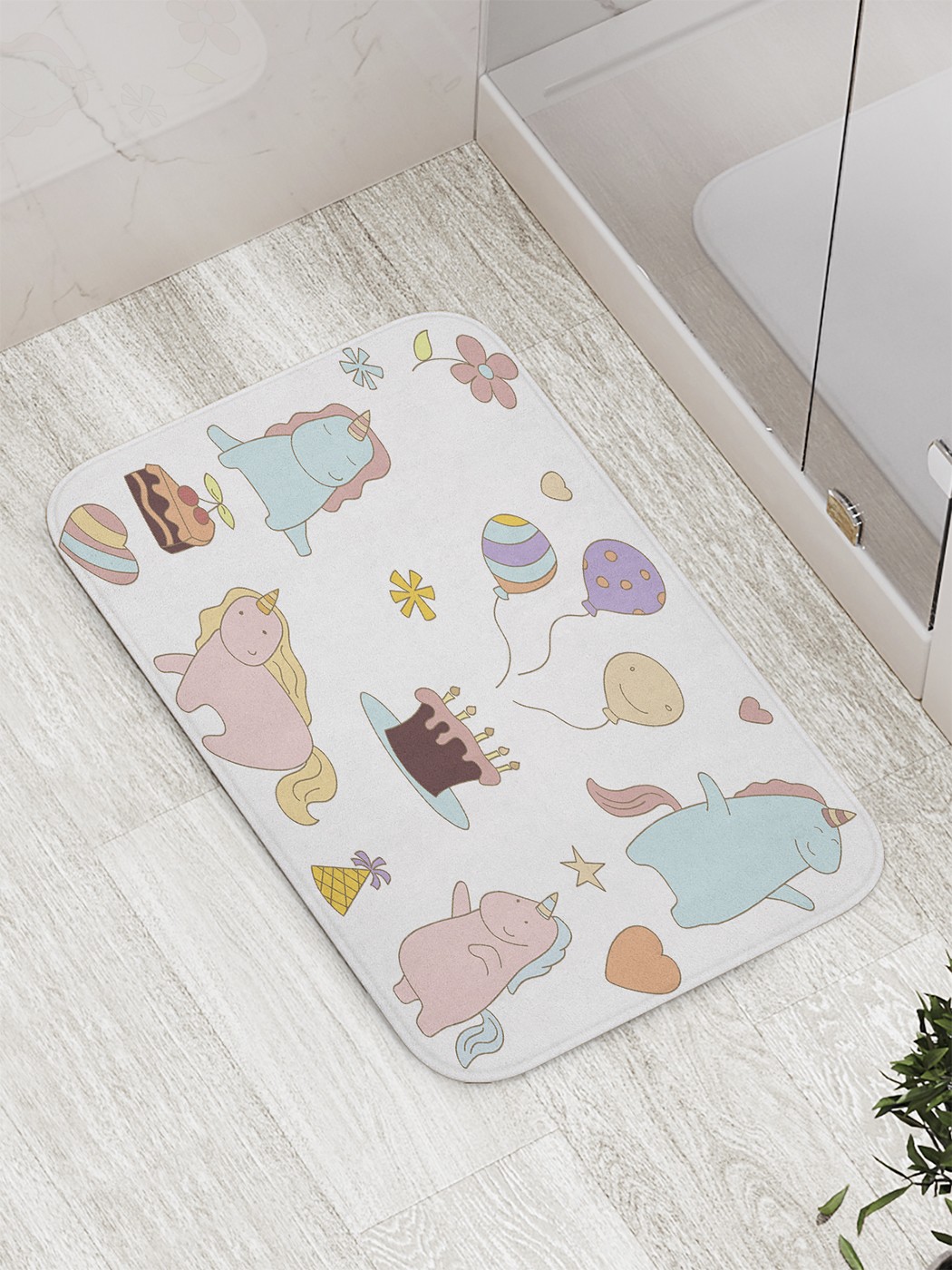 

Коврик противоскользящий для ванной, сауны, бассейна, 77х52 см bath_60914 JoyArty