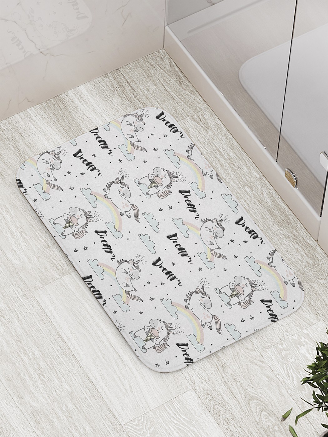 

Коврик противоскользящий для ванной, сауны, бассейна, 77х52 см bath_60909 JoyArty