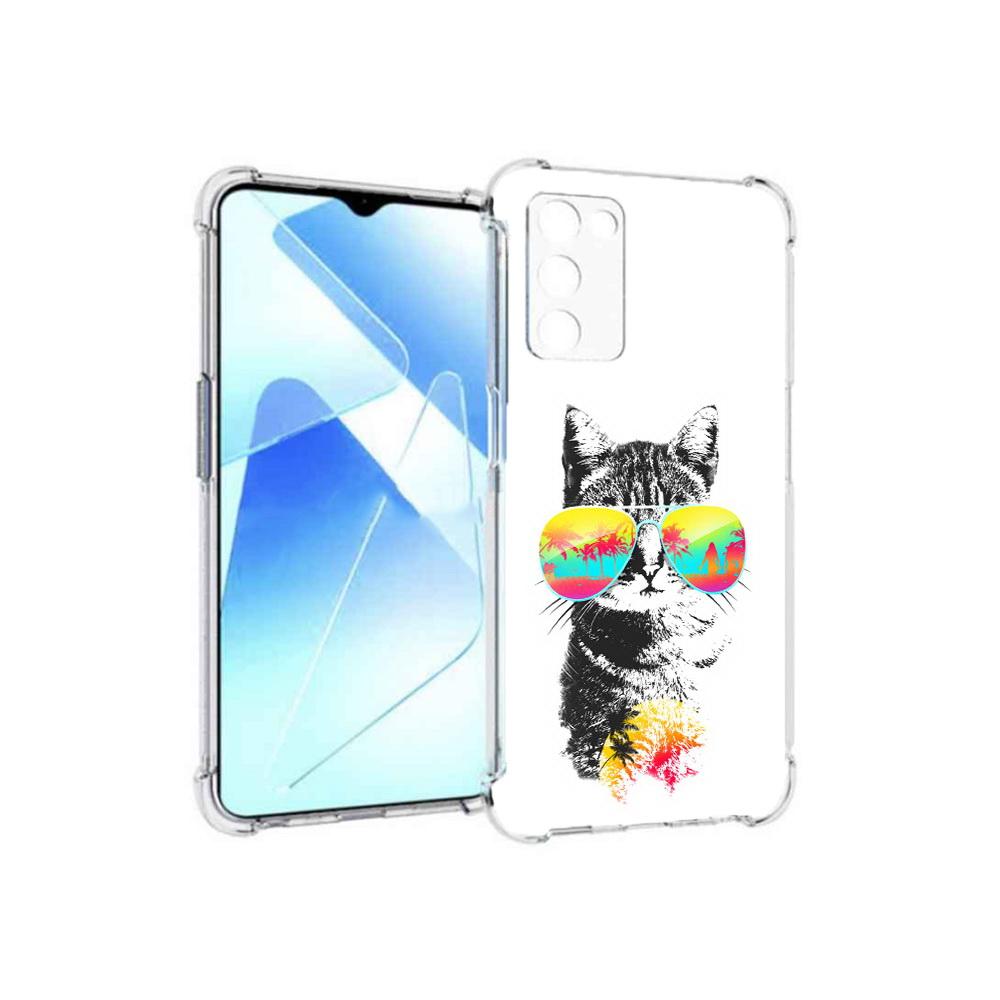 

Чехол MyPads Tocco для Infinix Zero X Pro крутой кот, Прозрачный, Tocco