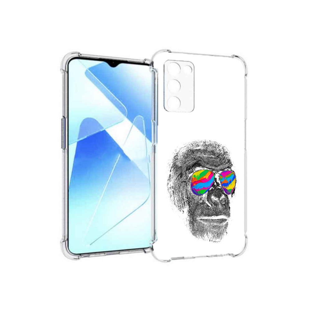

Чехол MyPads Tocco для Infinix Zero X Pro крутая обезьяна в очках, Прозрачный, Tocco