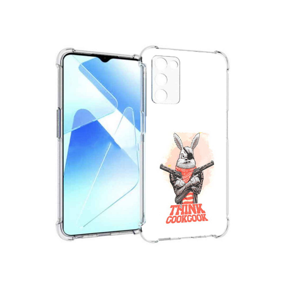 

Чехол MyPads Tocco для Infinix Zero X Pro кролик пират, Прозрачный, Tocco