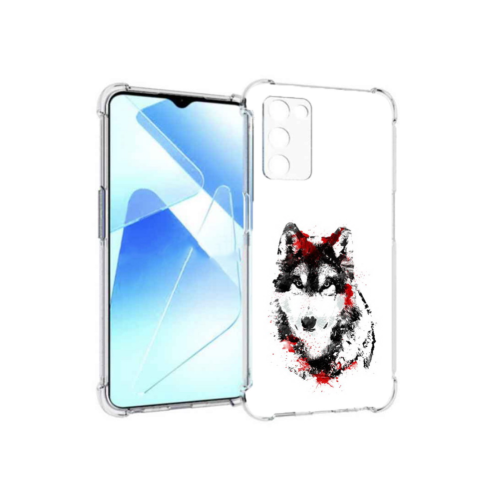

Чехол MyPads Tocco для Infinix Zero X Pro кровавый волк, Прозрачный, Tocco