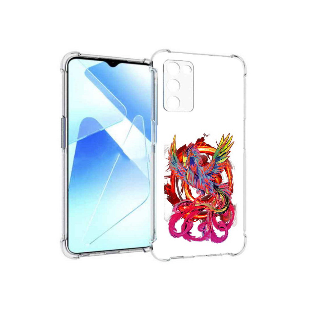 

Чехол MyPads Tocco для Infinix Zero X Pro красочный феникс, Прозрачный, Tocco