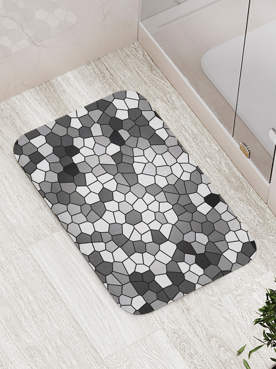 

Коврик противоскользящий для ванной, сауны, бассейна, 77х52 см bath_60855 JoyArty