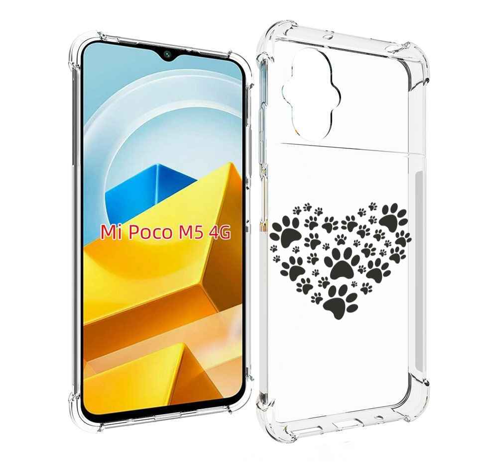 

Чехол MyPads Tocco для Xiaomi M5 следы-в-сердечке, Прозрачный, Tocco