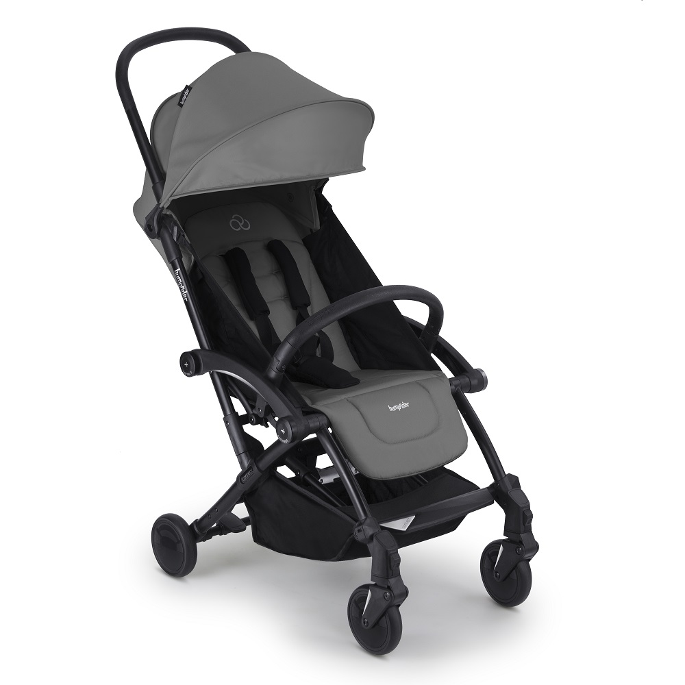 фото Коляска прогулочная bumprider connect 3 black-grey с бампером