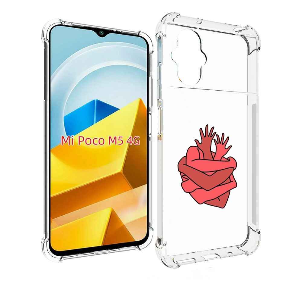 

Чехол MyPads Tocco для Xiaomi M5 сердце из ручек, Прозрачный, Tocco