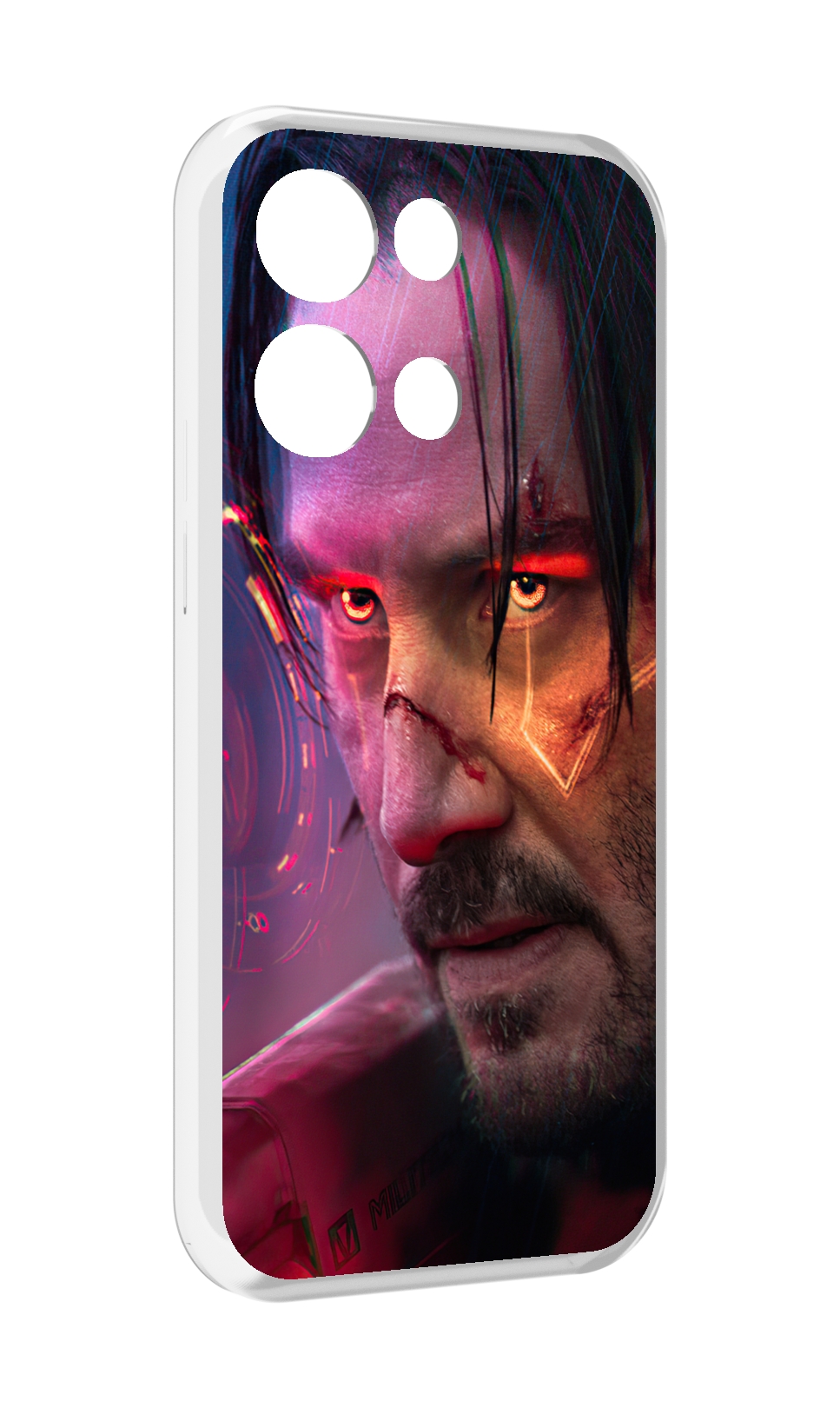 

Чехол MyPads cyberpunk 2077 Джонни Сильверхенд для OPPO Reno8 Pro, Прозрачный, Tocco
