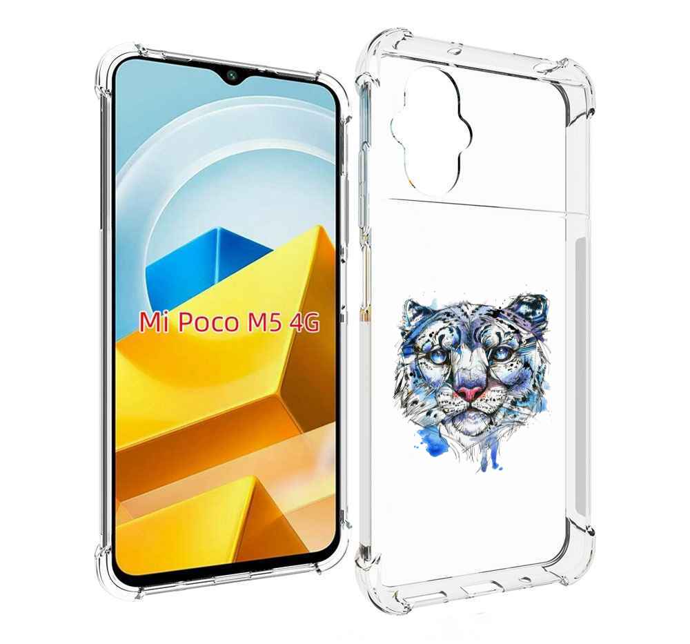 Чехол Mypads Водяной Тигр Для Poco M5 Противоударный