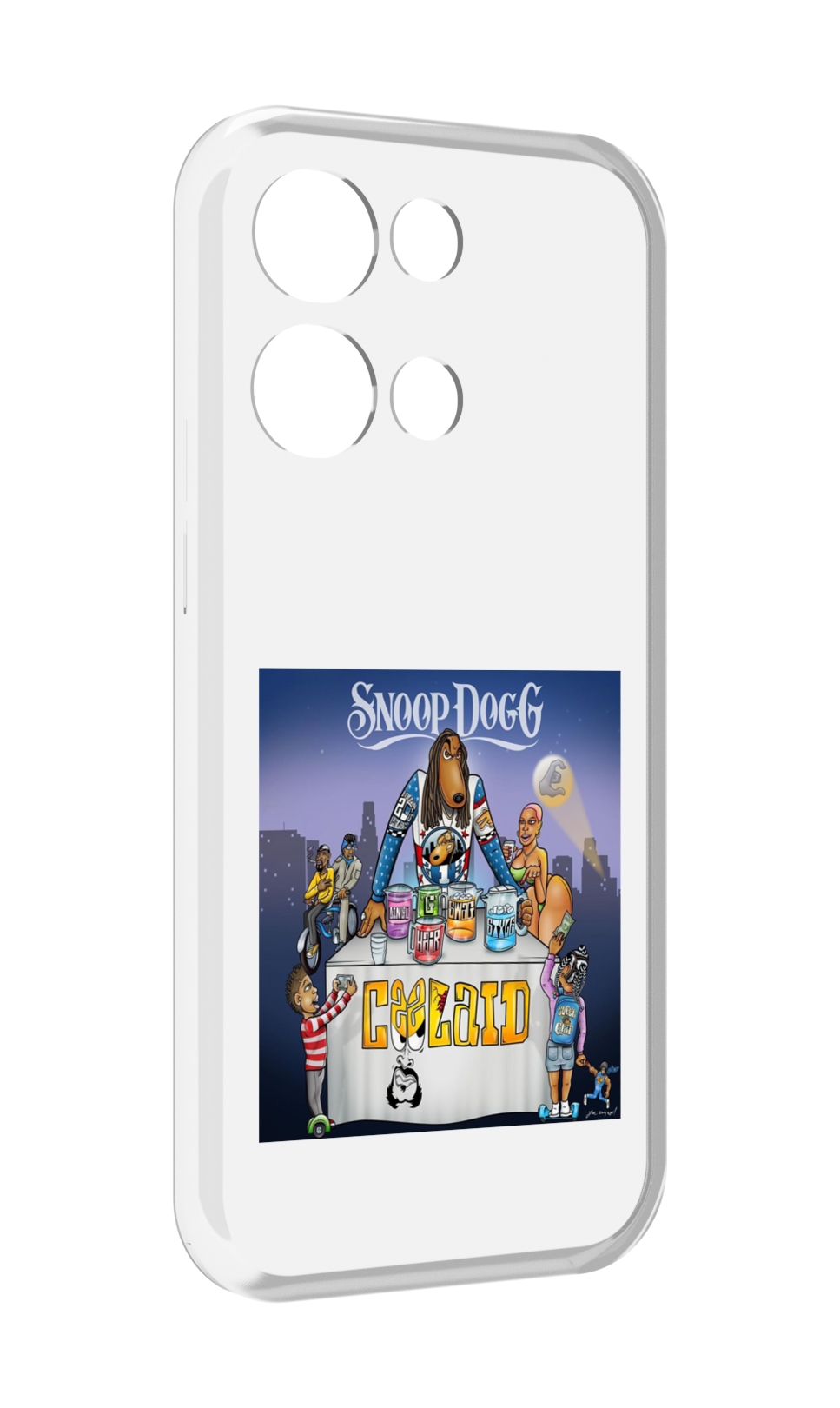 

Чехол MyPads Snoop Dogg COOLAID для OPPO Reno8 Pro, Прозрачный, Tocco