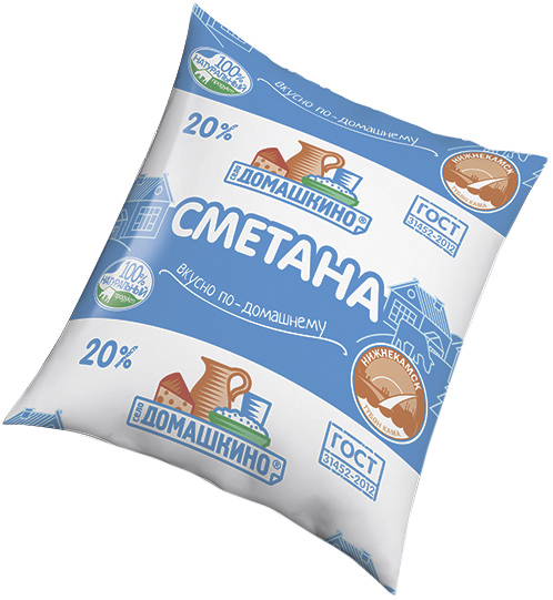 

Сметана Село Домашкино 20% БЗМЖ 230 г