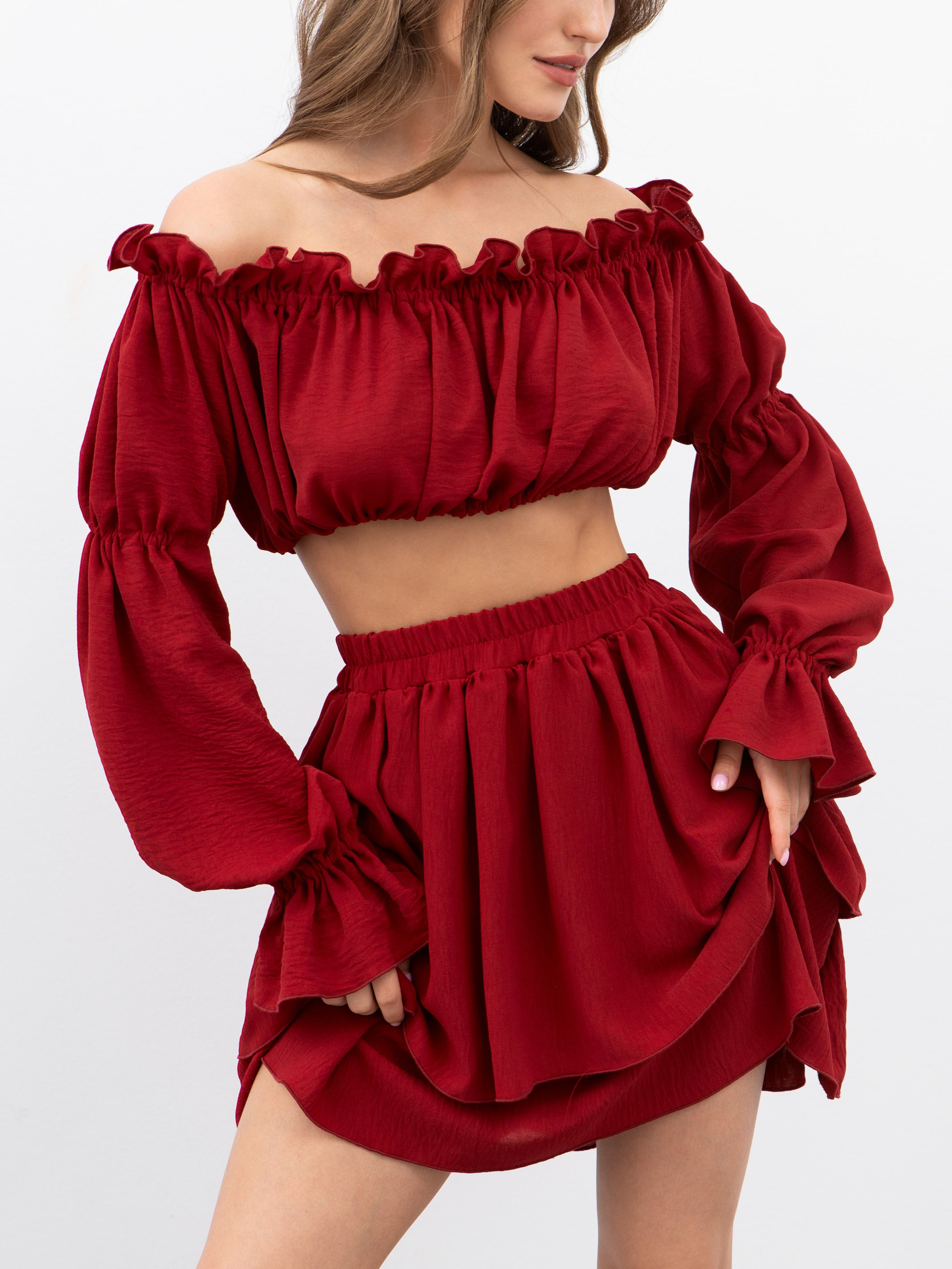 

Костюм женский Mimi Pajamas Brand 10010 бордовый 48-50 RU, 10010