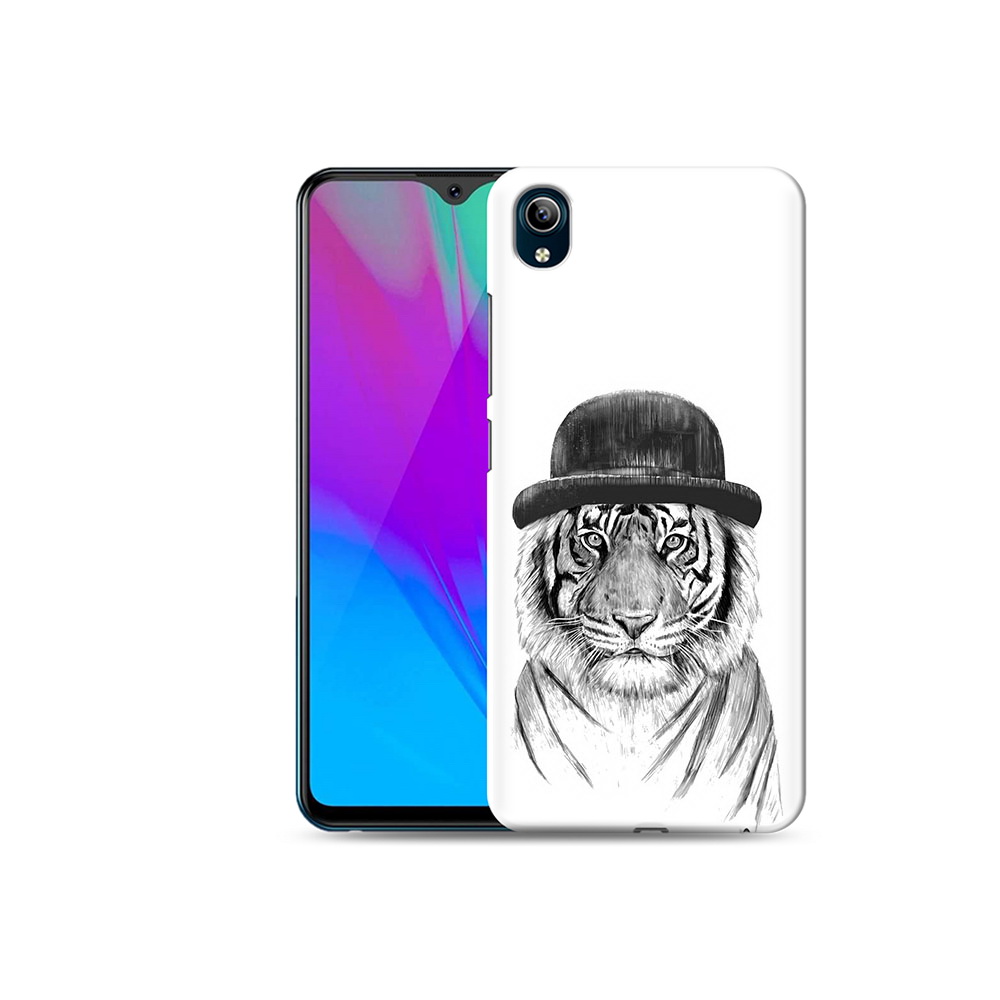 

Чехол MyPads Tocco для Vivo Y91C тигр британец (PT156610.438.641), Прозрачный, Tocco