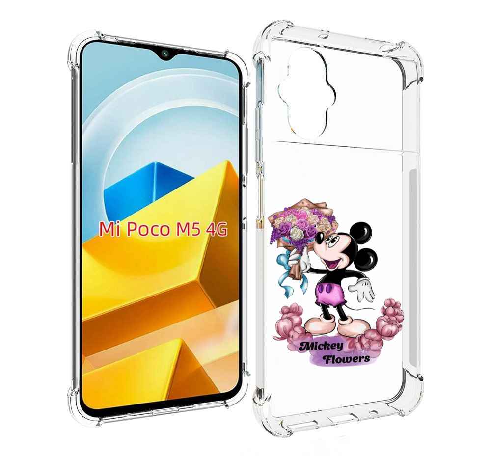 

Чехол MyPads Tocco для Xiaomi M5 микки-с-цветами женский, Прозрачный, Tocco