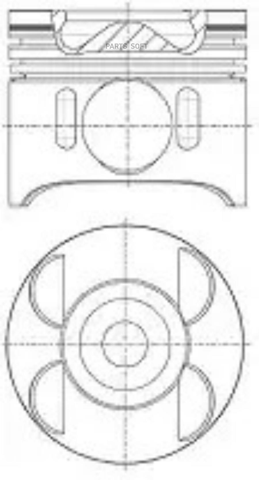 

Поршень комплект NURAL MB d88.5 OM646.986