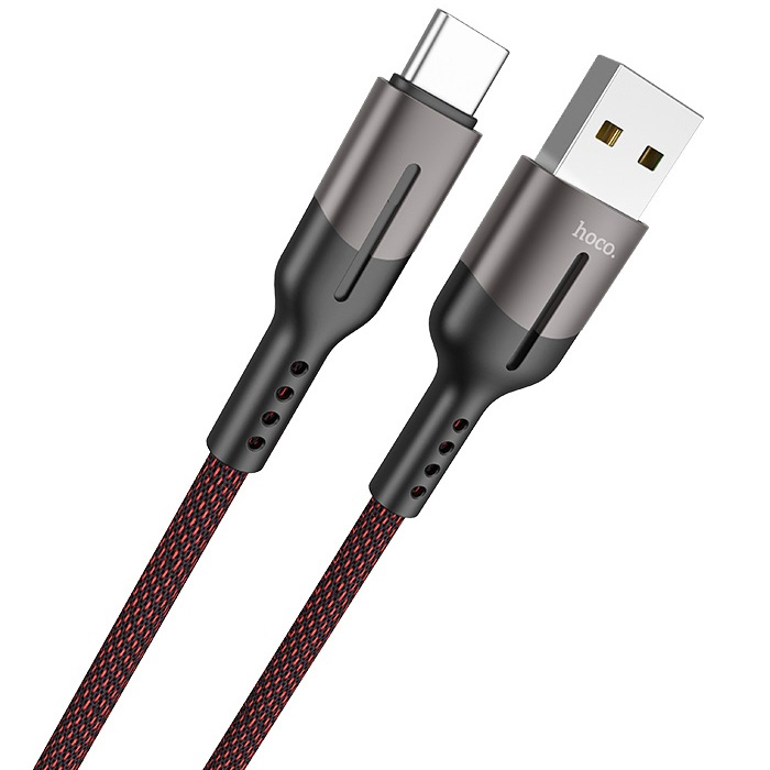 фото Кабель usb 2.0 a (m) - usb type-c (m) 1.2м hoco u68 - черный