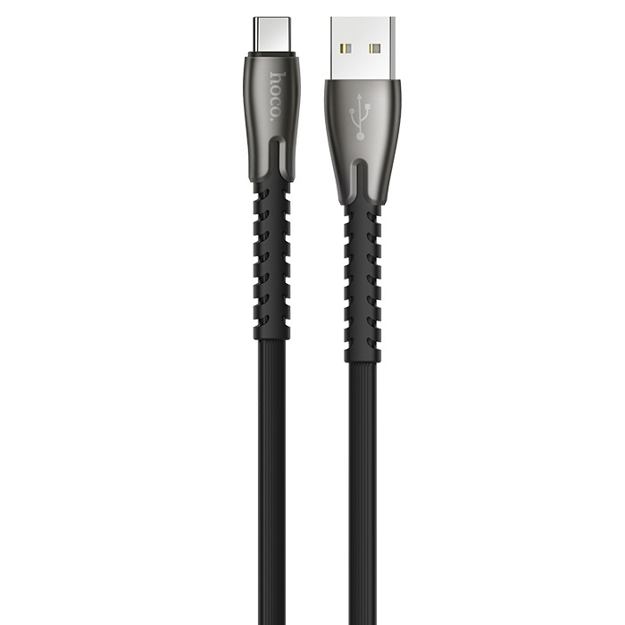 фото Кабель usb 2.0 a (m) - usb type-c (m) 1.2м hoco u58 core - черный