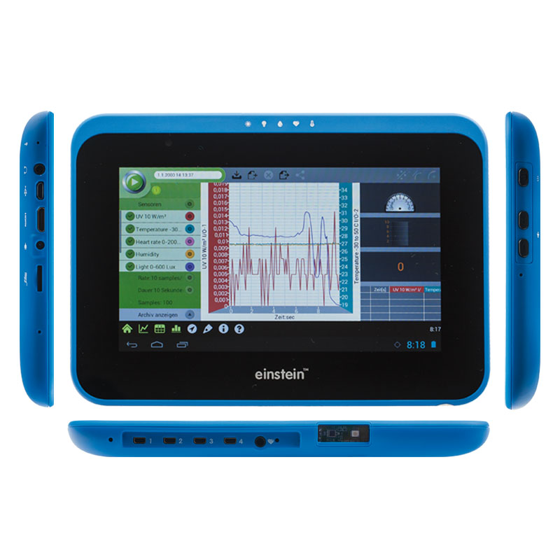 Планшетный ПК - Регистратор данных Einstein Tablet+3 со встроенными датчиками