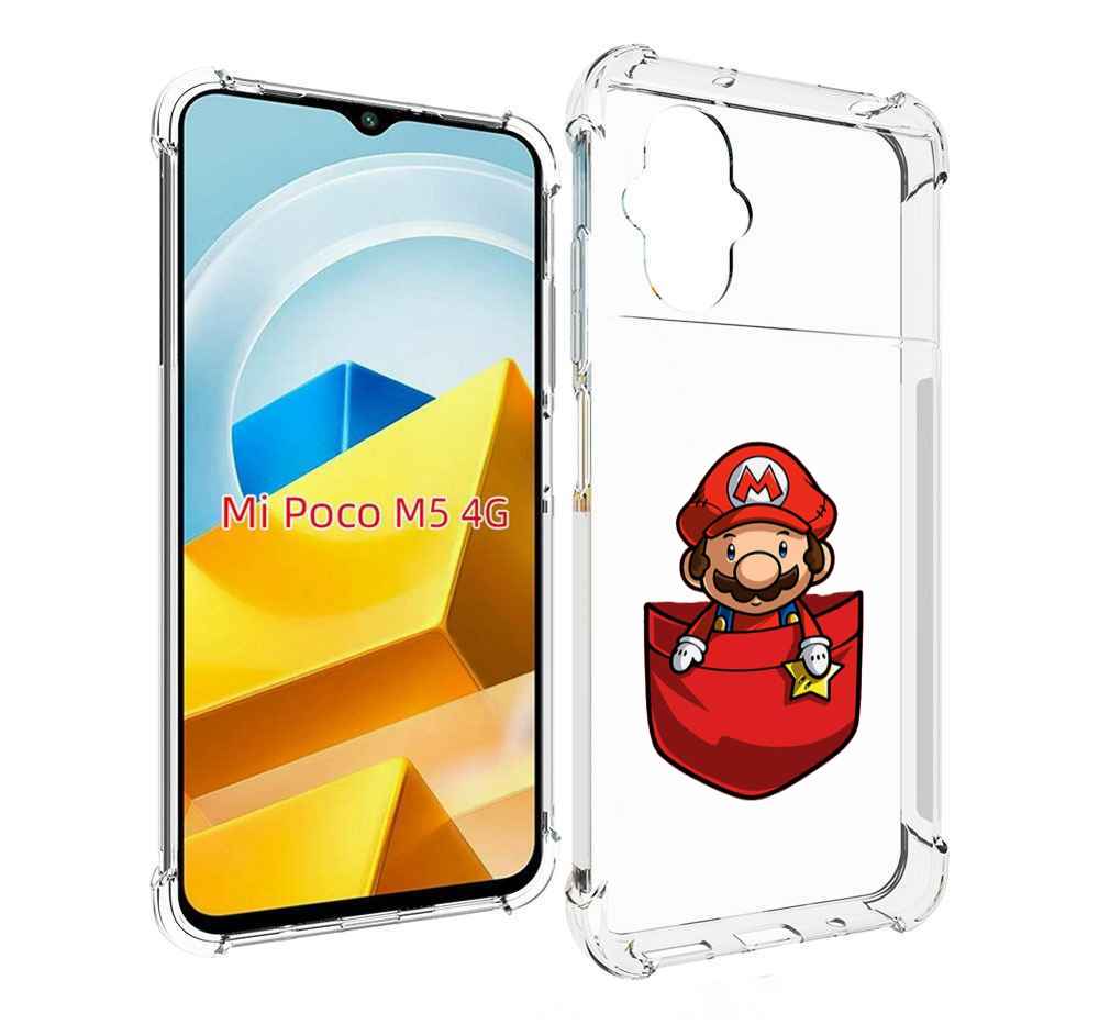 

Чехол MyPads Tocco для Xiaomi M5 марио в кармашке детский, Прозрачный, Tocco