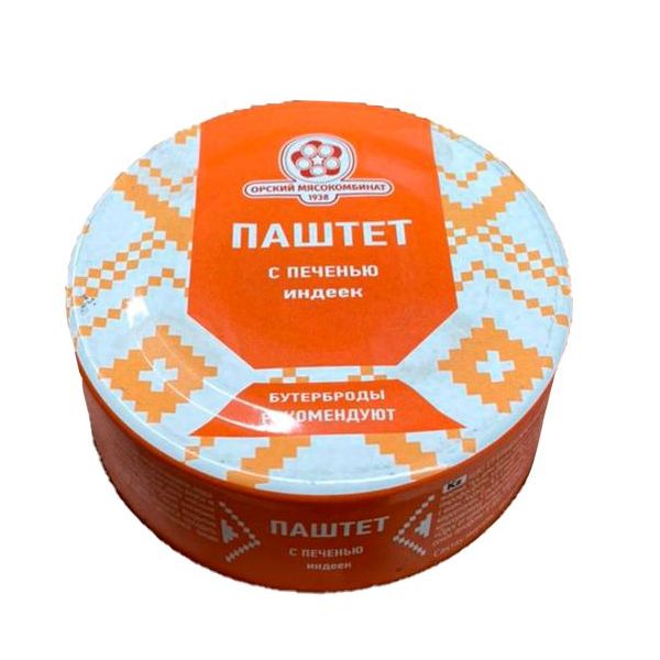 

Паштет с печенью индеек Орский мясокомбинат 100 г
