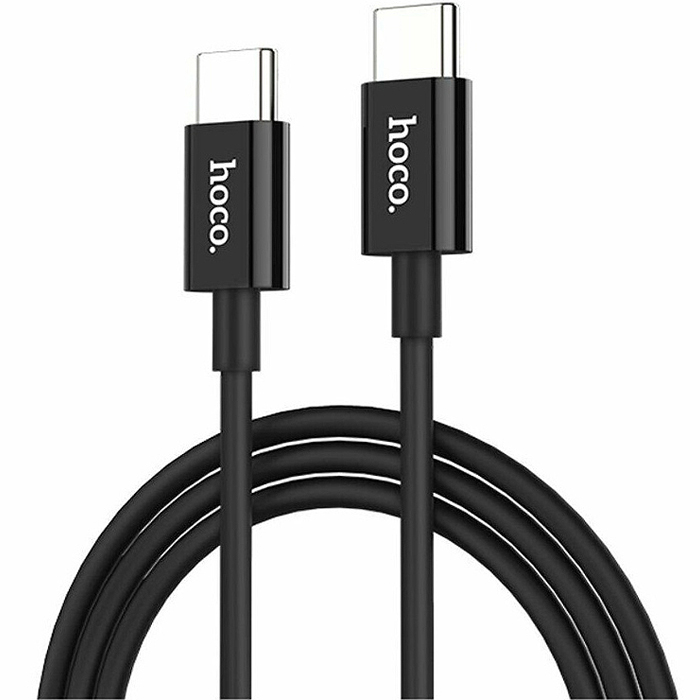 фото Кабель usb type-c (m) - usb type-c (m) 1м hoco x23 skilled - черный