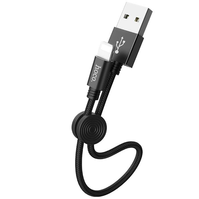 фото Кабель usb 2.0 a (m) - lightning (m) 0.25м hoco x35 - черный