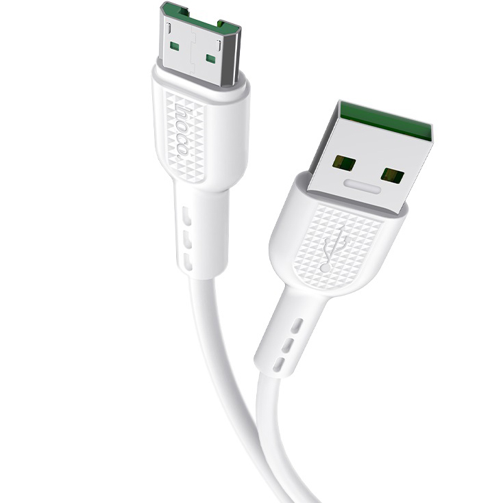 фото Кабель usb 2.0 a (m) - micro usb 2.0 b (m) 1м hoco x33 - белый