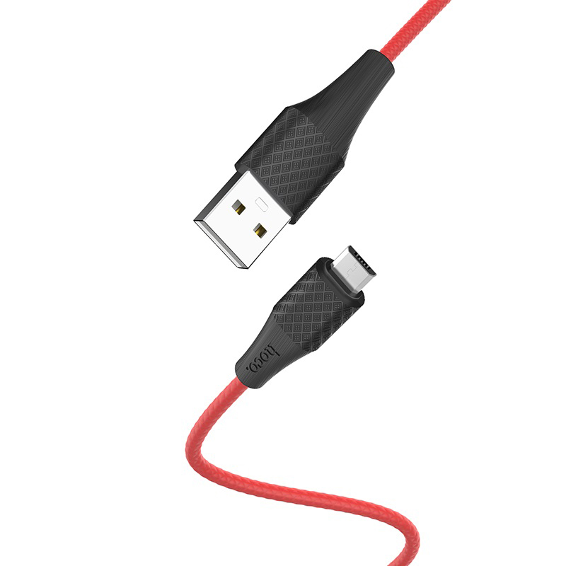 фото Кабель usb 2.0 a (m) - micro usb 2.0 b (m) 1м hoco x32 excellent - красный