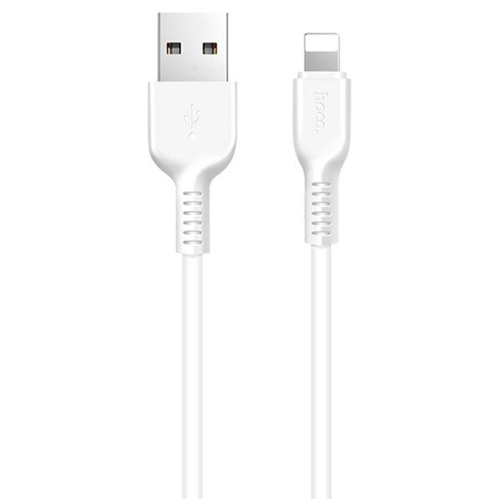 фото Кабель usb 2.0 a (m) - lightning (m) 3м hoco x20 flash - белый