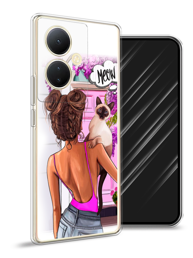 

Чехол Awog на Vivo Y78 5G (global)/V29 Lite, Розовый;коричневый, 268850-7