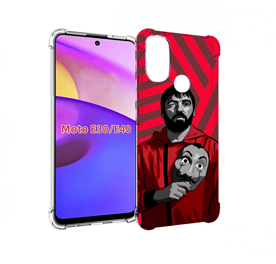 

Чехол бампер MyPads Богата-Бумажный-дом для Motorola Moto E30., Прозрачный, Tocco