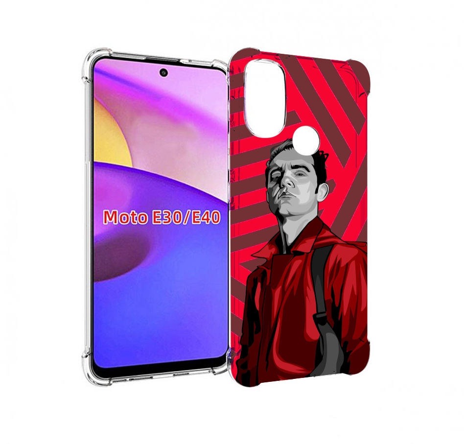 

Чехол бампер MyPads Берлин-бумажный-дом для Motorola Moto E30., Прозрачный, Tocco