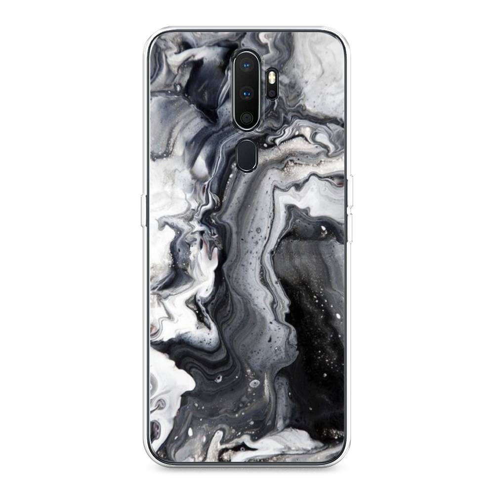 

Чехол Awog на Oppo A5/A9 2020 "Бело-черные сложные полосы", Разноцветный, 251350-3