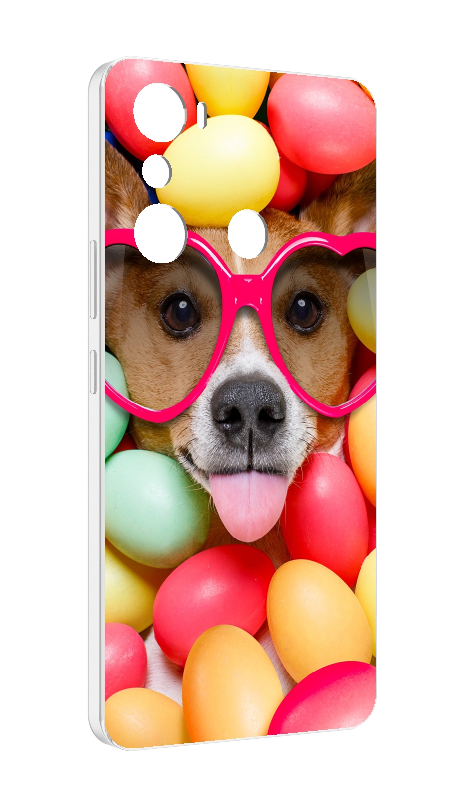 

Чехол MyPads Собака-в-яйцах для Infinix Hot 20i, Прозрачный, Tocco