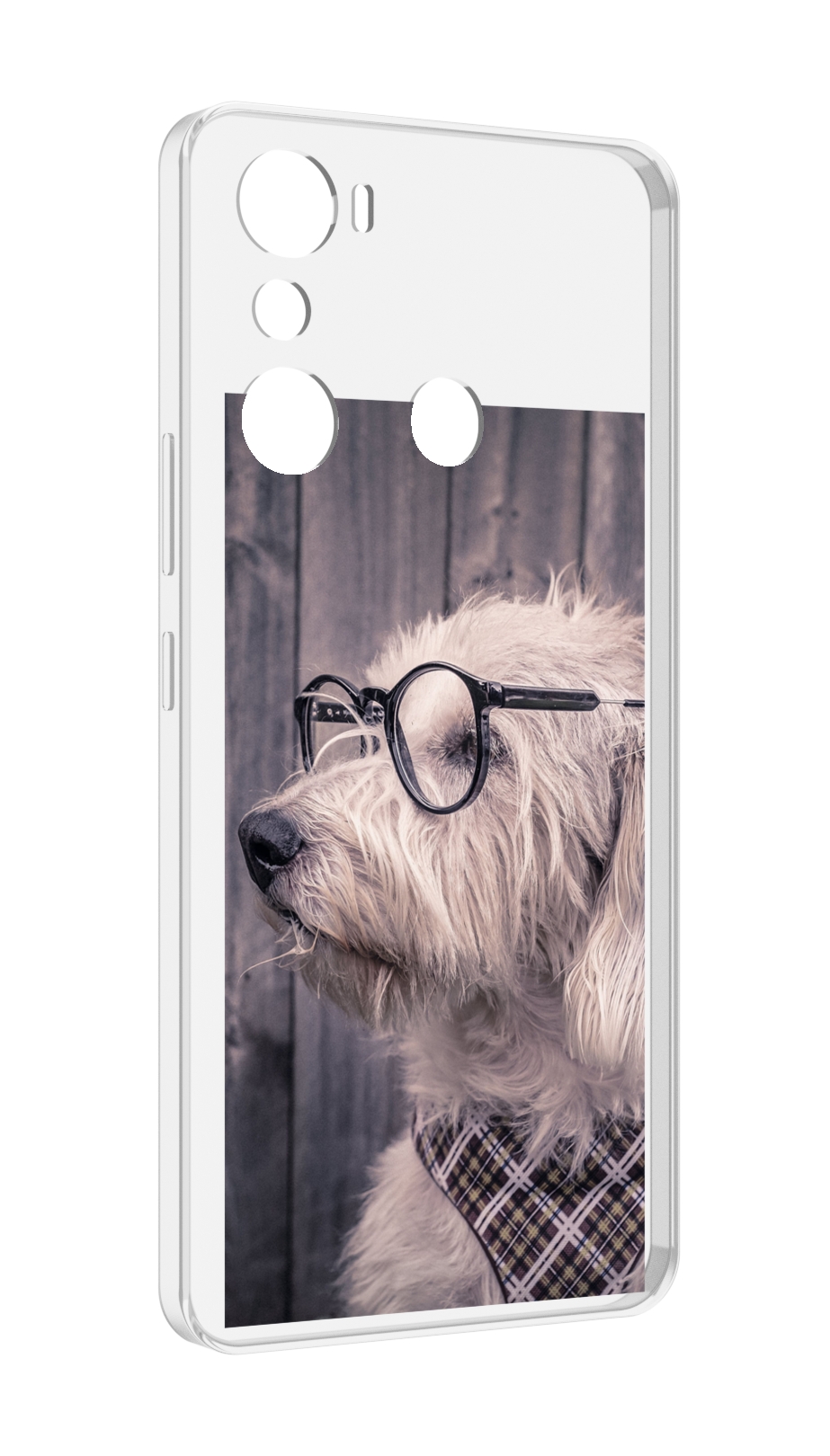

Чехол MyPads Собака-в-очках для Infinix Hot 20i, Прозрачный, Tocco