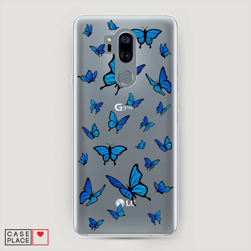 

Чехол Awog "Синие бабочки" для LG G7 ThinQ, 83450-1